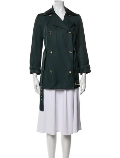 Pre-owned Celine Vintage Late 1990's - Early 2000's Trench Coat In Green