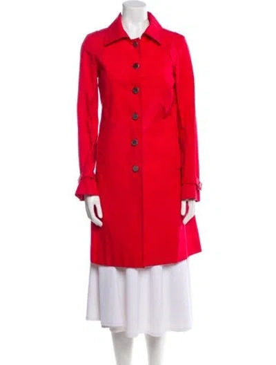 Pre-owned Celine Vintage Late 1990's - Early 2000's Trench Coat In Red
