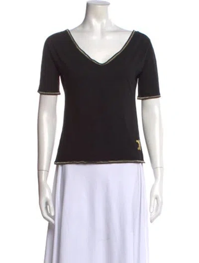 Pre-owned Celine Vintage Late 1990's - Early 2000's T-shirt In Black