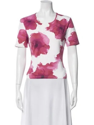 Pre-owned Celine Vintage Late 1990's - Early 2000's T-shirt In Pink