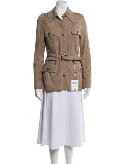 Pre-owned Celine Vintage Late 1990's - Early 2000's Utility Jacket In Neutral