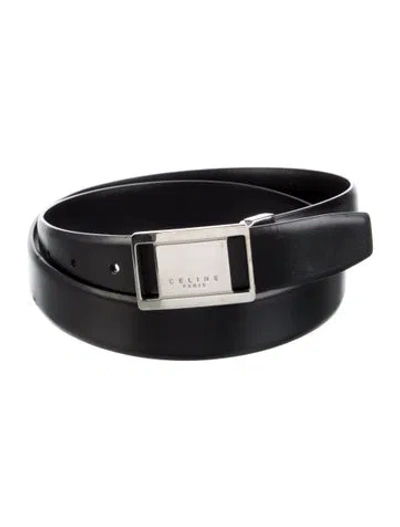 Pre-owned Celine Vintage Late 1990's - Early 2000's Waist Belt In Black