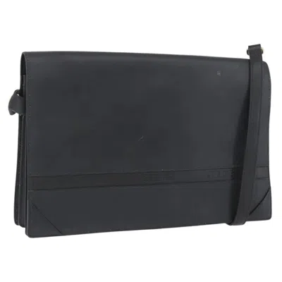 Pre-owned Celine Vintage Leather Black Leather Shoulder Bag Bag ()