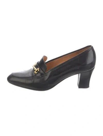 Pre-owned Celine Vintage Leather Pumps In Black
