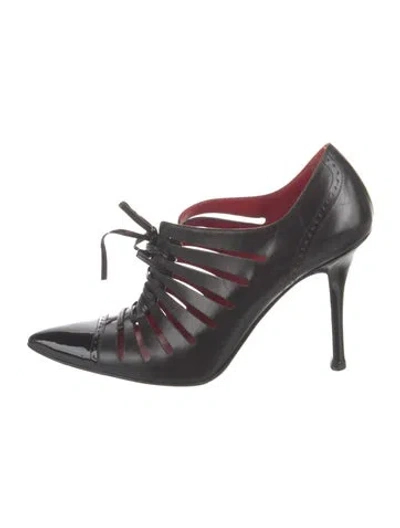 Pre-owned Celine Vintage Leather Pumps In Black