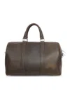 Celine Vintage Leather Travel Bag In Brown