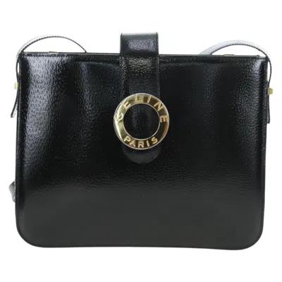 Pre-owned Celine Vintage Logo Ring Shoulder Bag Patent Leather Green Patent_leather Shoulder Bag Bag (pre-owne