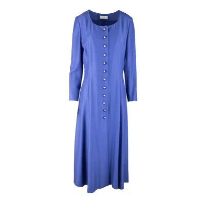 Pre-owned Celine Vintage Long Dress - '00s In Purple