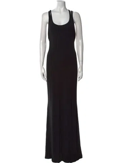 Pre-owned Celine Vintage Long Dress In Black