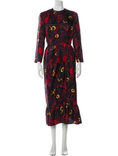 Pre-owned Celine Vintage Long Dress In Black