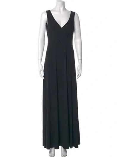 Pre-owned Celine Vintage Long Dress In Black