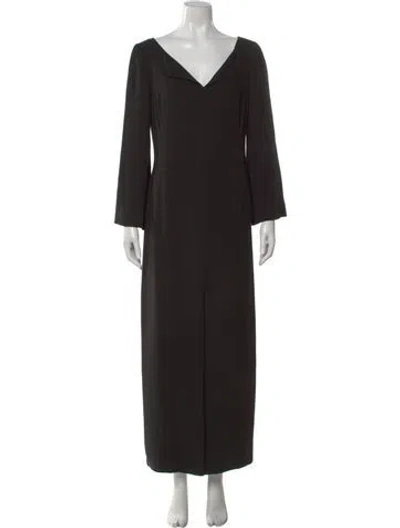 Pre-owned Celine Vintage Long Dress In Black
