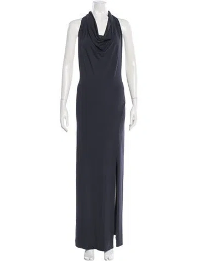 Pre-owned Celine Vintage Long Dress In Gray