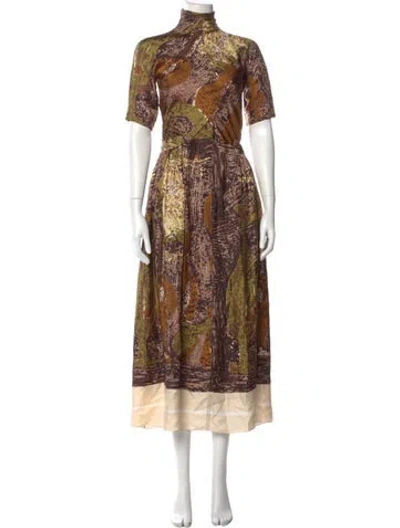 Pre-owned Celine Vintage Long Dress In Neutral
