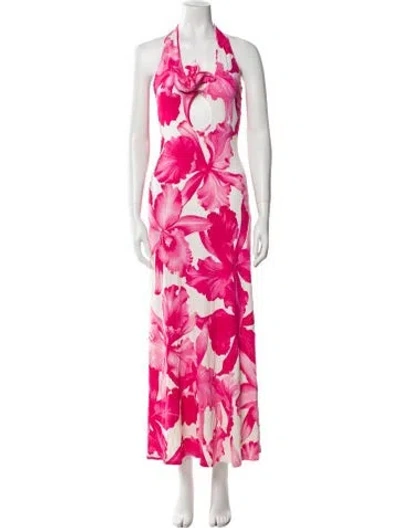 Pre-owned Celine Vintage Long Dress In Pink