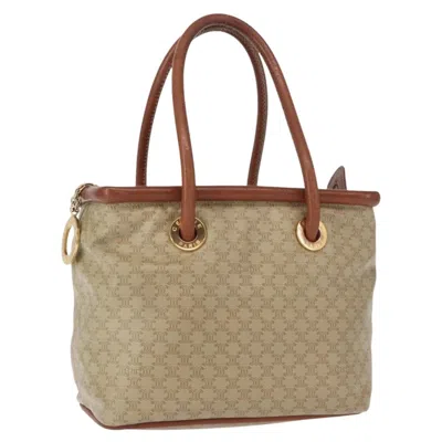 Pre-owned Celine Vintage Macadam Canvas Beige Canvas Backpack Bag ()