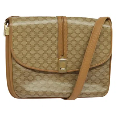 Pre-owned Celine Vintage Macadam Canvas Beige Canvas Backpack Bag ()