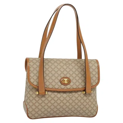 Pre-owned Celine Vintage Macadam Canvas Beige Canvas Backpack Bag ()