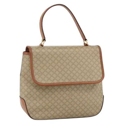 Pre-owned Celine Vintage Macadam Canvas Beige Canvas Backpack Bag ()