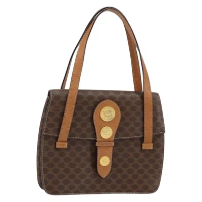Pre-owned Celine Vintage Macadam Canvas Brown Canvas Backpack Bag ()