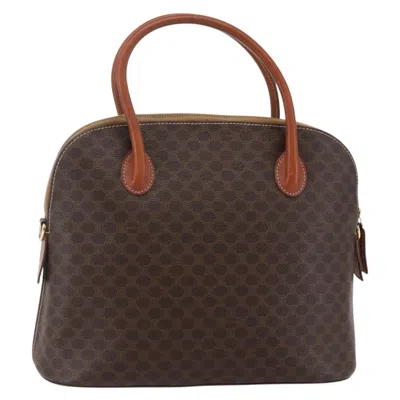Pre-owned Celine Vintage Macadam Canvas Brown Canvas Backpack Bag ()