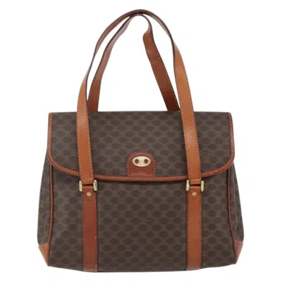 Pre-owned Celine Vintage Macadam Canvas Brown Canvas Backpack Bag ()