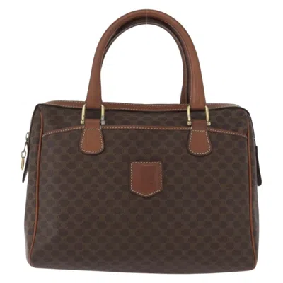 Pre-owned Celine Vintage Macadam Canvas Brown Canvas Backpack Bag ()