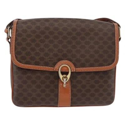 Pre-owned Celine Vintage Macadam Canvas Brown Canvas Backpack Bag ()