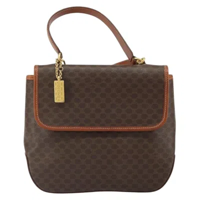 Pre-owned Celine Vintage Macadam Canvas Brown Canvas Backpack Bag ()