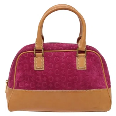 Pre-owned Celine Vintage Macadam Canvas Purple Suede Backpack Bag ()