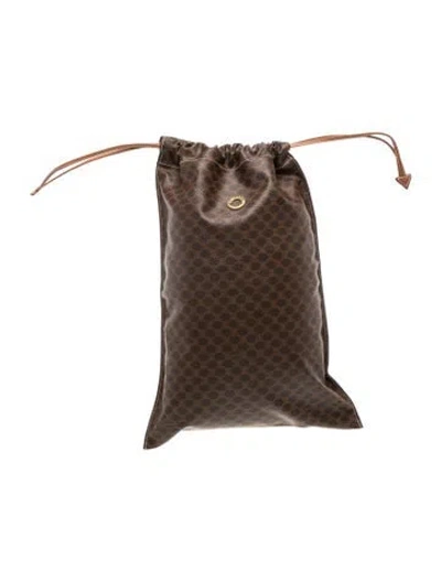 Pre-owned Celine Vintage Macadam Clutch In Brown