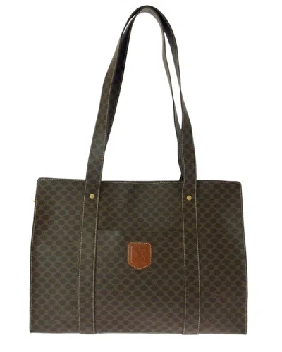 Pre-owned Celine Vintage Macadam Pvc Tote Shoulder Bag (authentic Pre-loved)