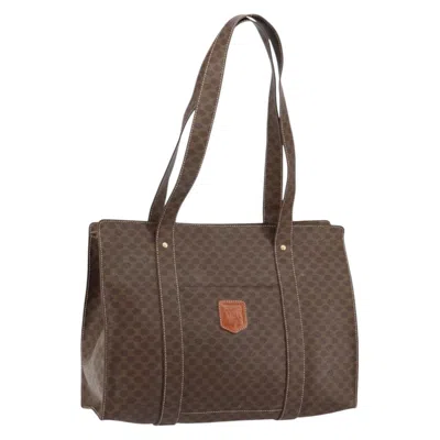Pre-owned Celine Vintage Macadam Tote Bag Canvas Brown Canvas Tote Bag Bag ()