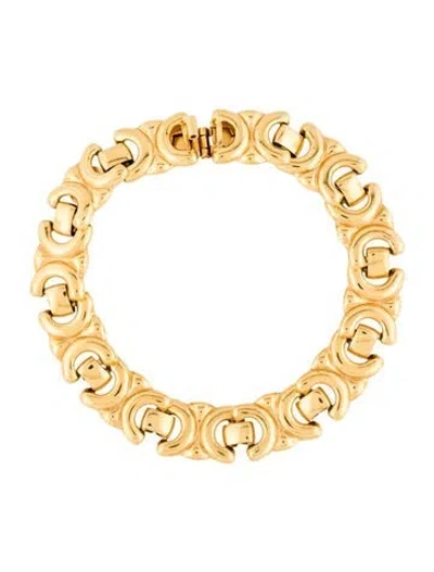 Pre-owned Celine Vintage Maillon Triomphe Bracelet, 7.25" In Multi