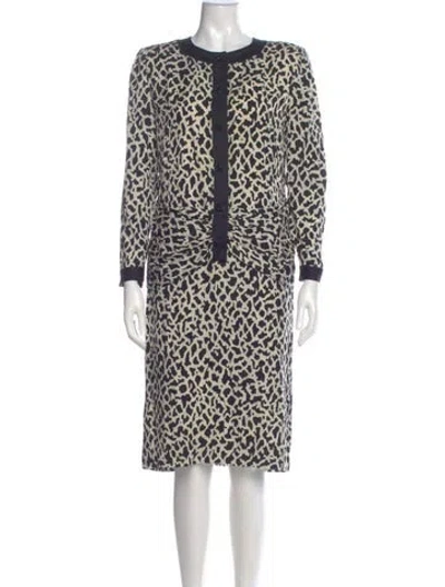 Pre-owned Celine Vintage Midi Length Dress