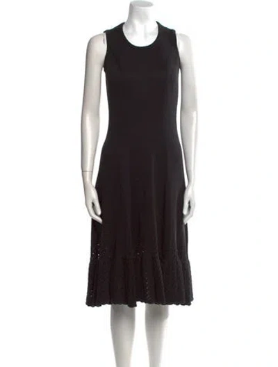Pre-owned Celine Vintage Midi Length Dress In Black