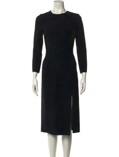 Pre-owned Celine Vintage Midi Length Dress In Black