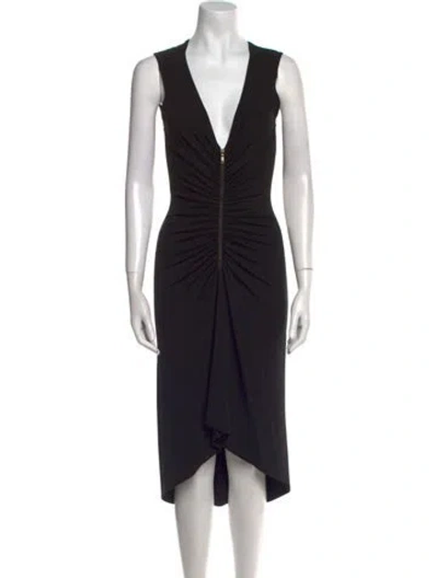 Pre-owned Celine Vintage Midi Length Dress In Black