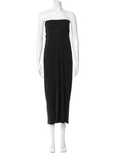 Pre-owned Celine Vintage Midi Length Dress In Black