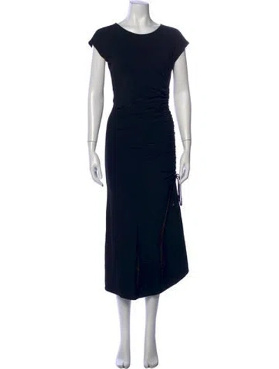 Pre-owned Celine Vintage Midi Length Dress In Black