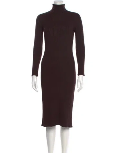 Pre-owned Celine Vintage Midi Length Dress In Brown