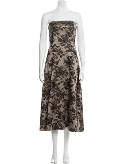 Pre-owned Celine Vintage Midi Length Dress In Gray