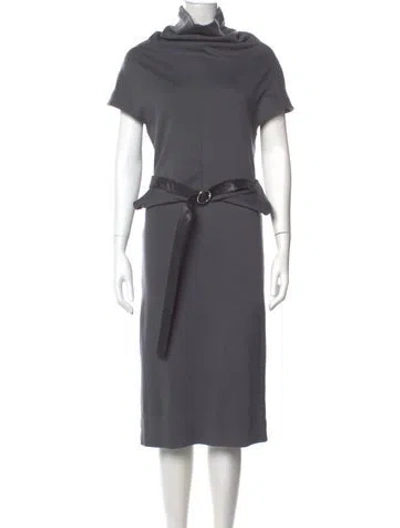 Pre-owned Celine Vintage Midi Length Dress In Gray