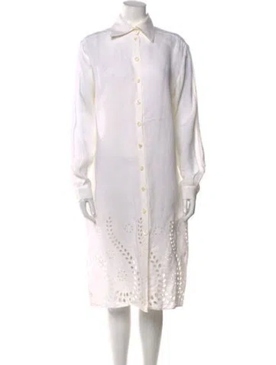 Pre-owned Celine Vintage Midi Length Dress In Neutral