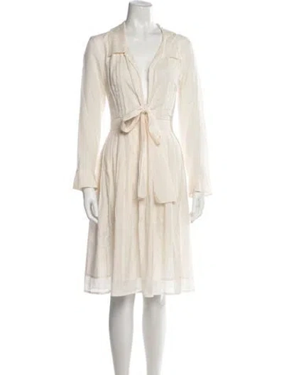 Pre-owned Celine Vintage Midi Length Dress In Neutrals