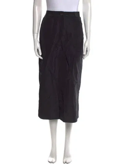 Pre-owned Celine Vintage Midi Length Skirt In Black