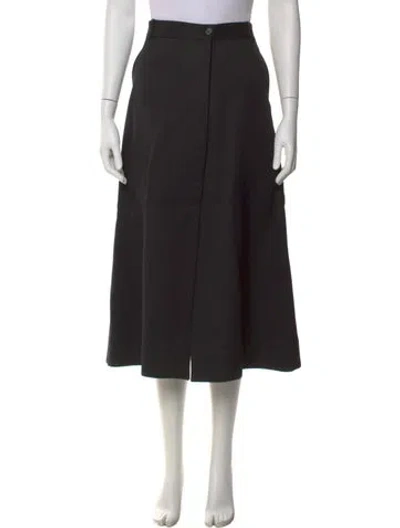 Pre-owned Celine Vintage Midi Length Skirt In Black