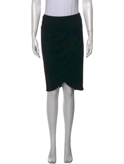 Pre-owned Celine Vintage Midi Length Skirt In Black