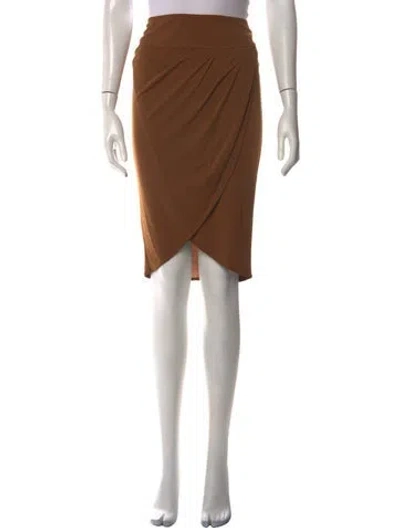 Pre-owned Celine Vintage Midi Length Skirt In Brown