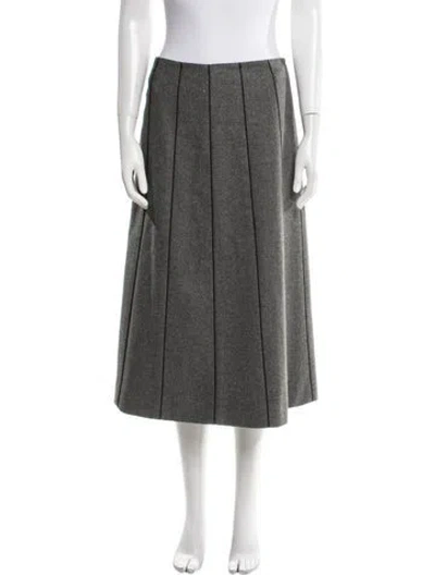 Pre-owned Celine Vintage Midi Length Skirt In Gray